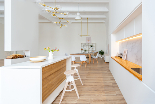 intérieur d'un appartement parisien après rénovation